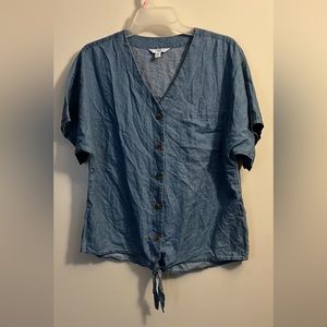 Time & Tru Bow-Tie Top 🌸